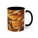 Amber Glow Staffy Stained Glass Style Mug