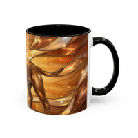 Amber Glow Staffy Stained Glass Style Mug
