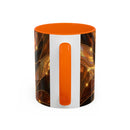 Amber Tiger Stained Glass Style Mug