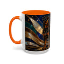 Warm Glow Rottweiler Stained Glass Style Mug