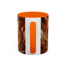 Ember Wolf Stained Glass Style Mug