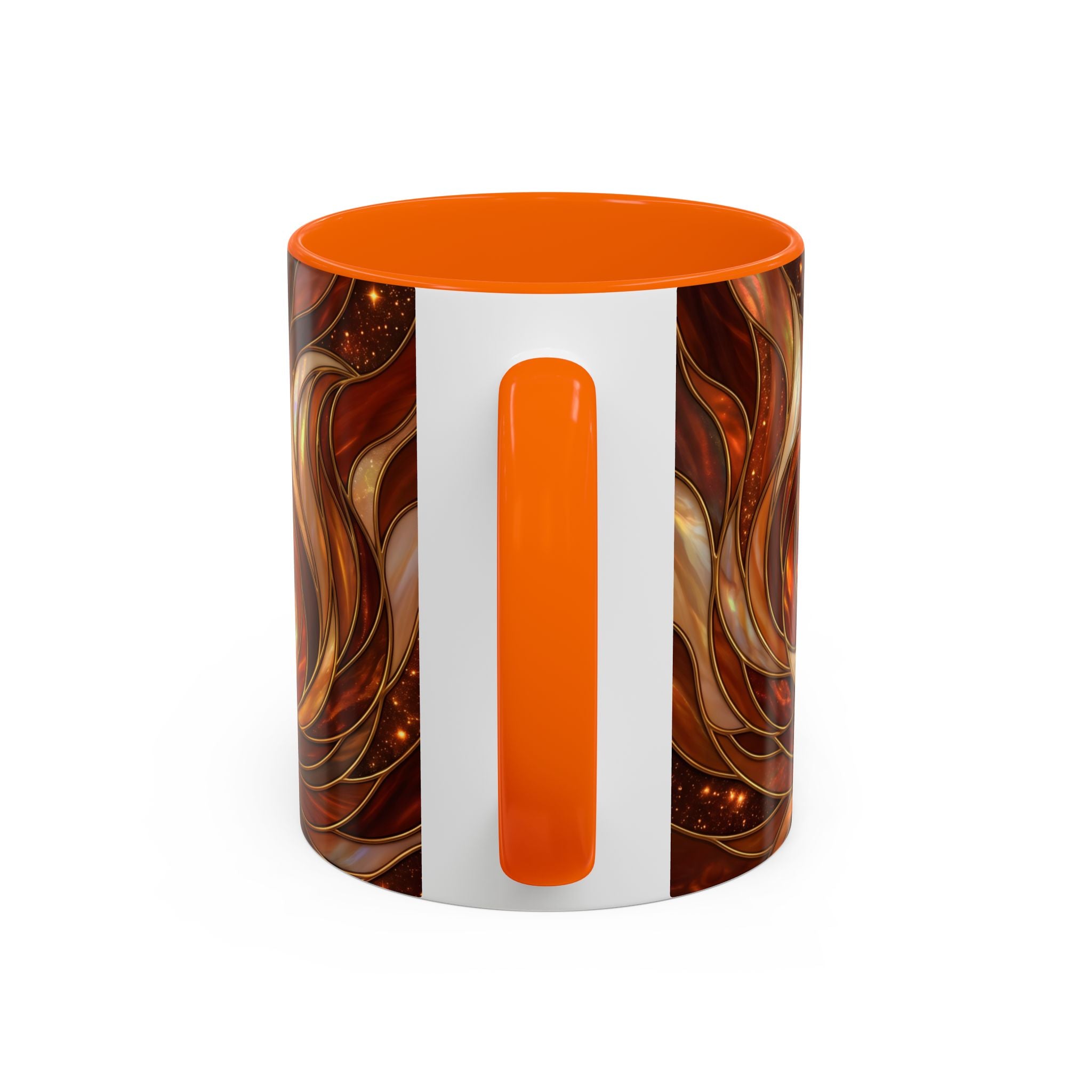 Ember Wolf Stained Glass Style Mug
