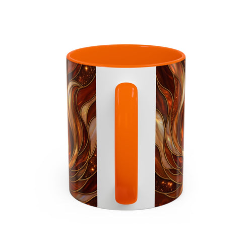 Ember Wolf Stained Glass Style Mug