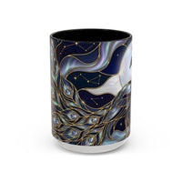Lunar Peacock Stained Glass Style Mug