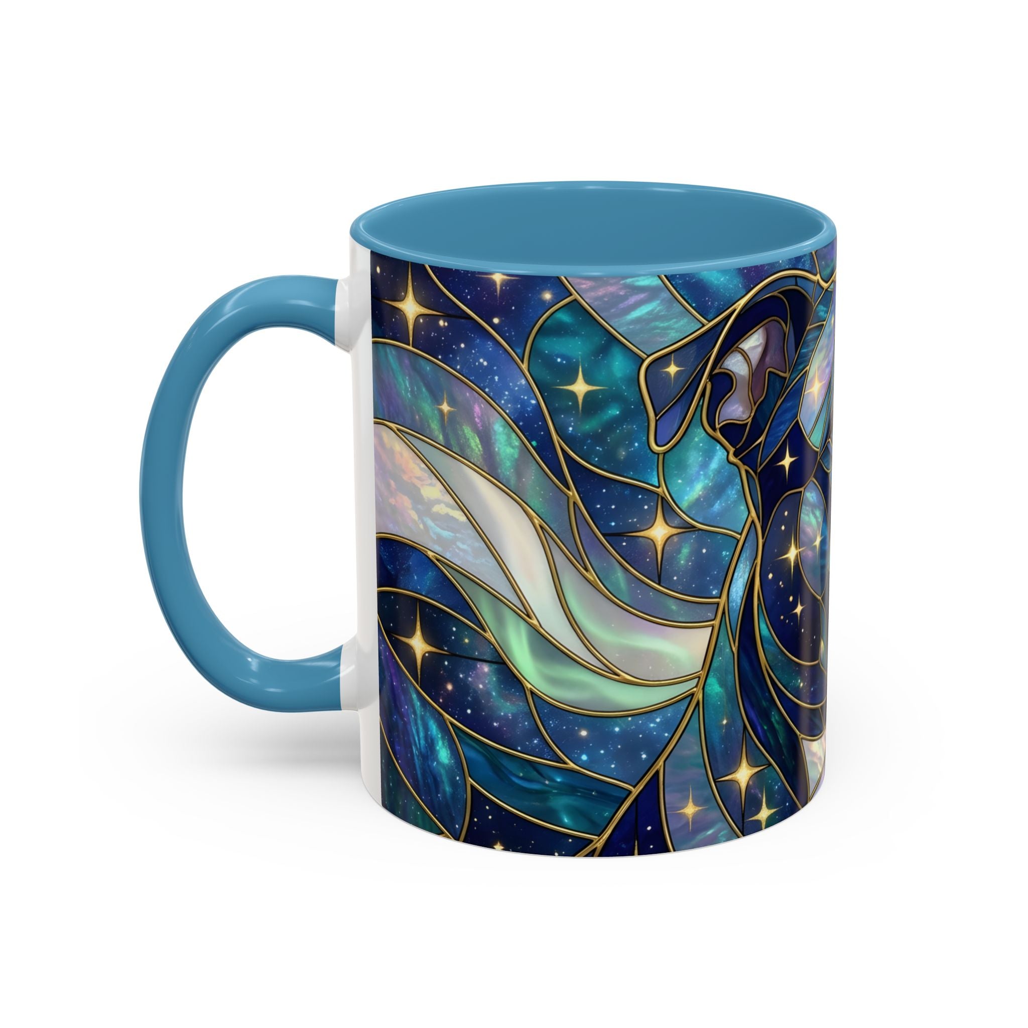 Celestial Staffy Stained Glass Style Mug