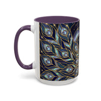 Lunar Peacock Stained Glass Style Mug