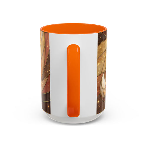 Honey Light Fox Stained Glass Style Mug