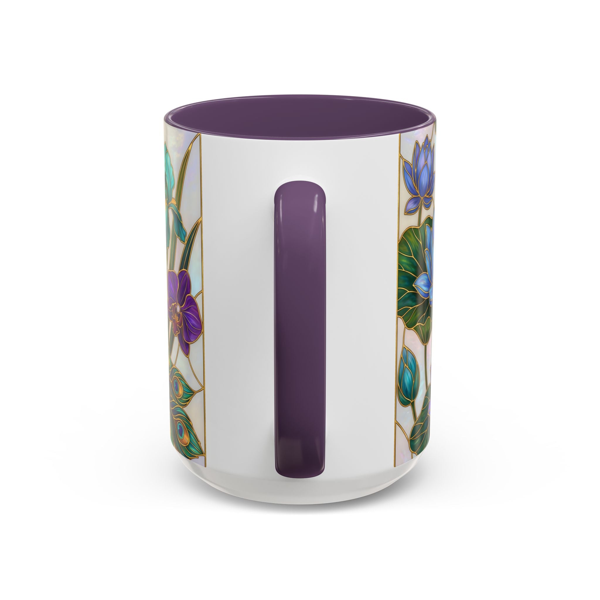 Flying Peacock Stained Glass Style Mug