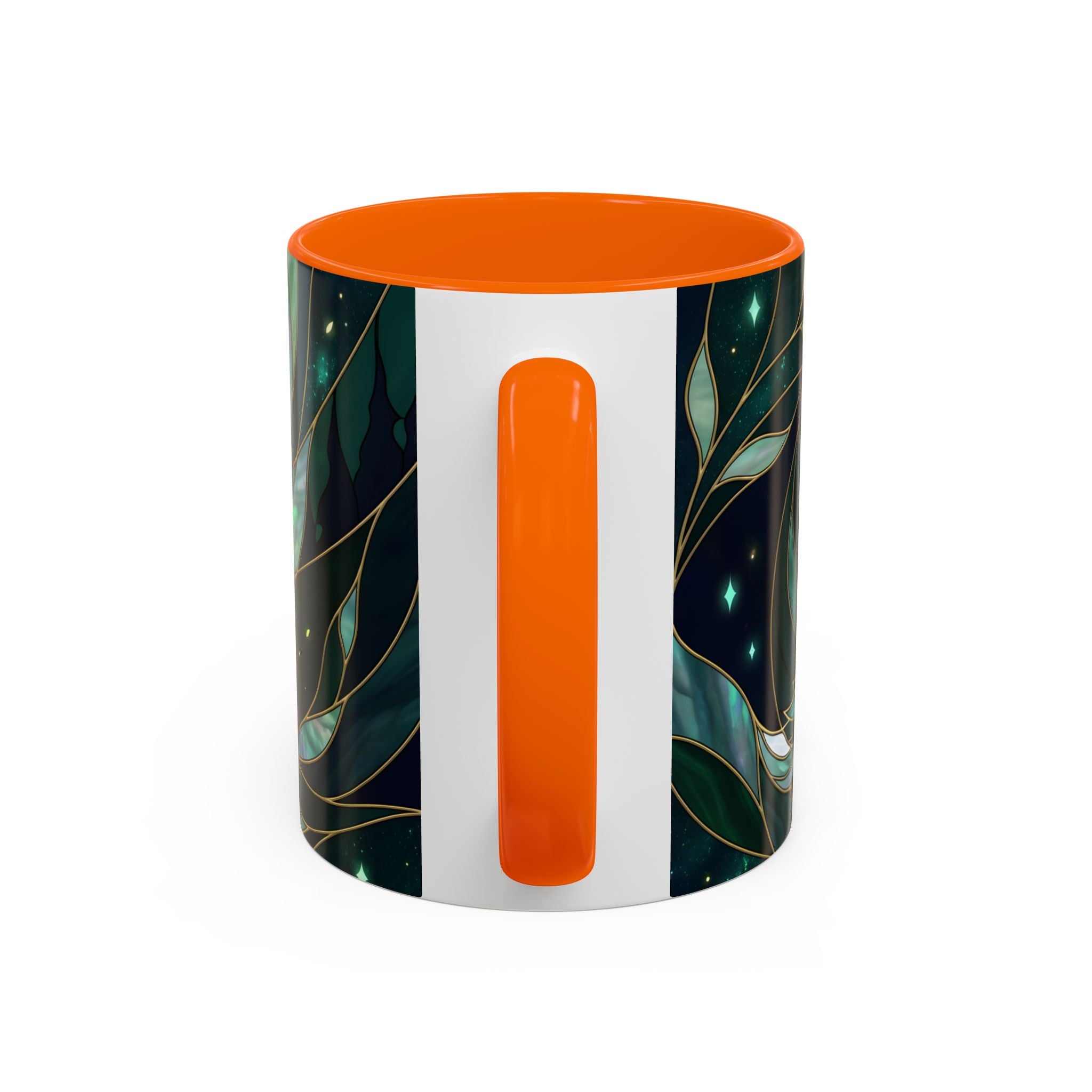Teal Green Stained Glass Style Mug