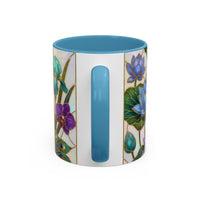 Flying Peacock Stained Glass Style Mug
