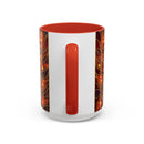 Sunset Peacock Stained Glass Style Mug