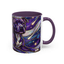 Cosmic Glow Staffy Stained Glass Style Mug