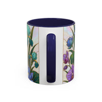 Blooming Peacock Stained Glass Style Mug