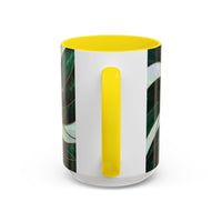 Jade Wolf Stained Glass Style Mug