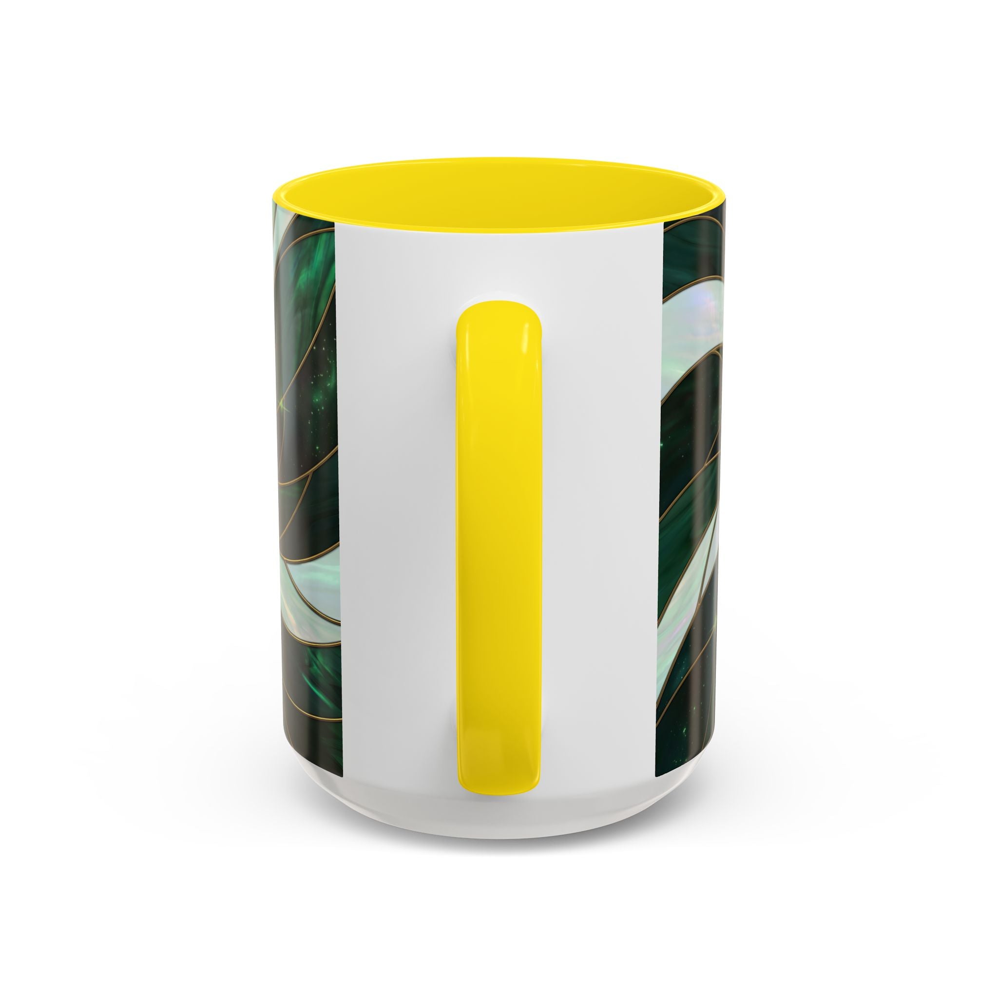 Jade Wolf Stained Glass Style Mug