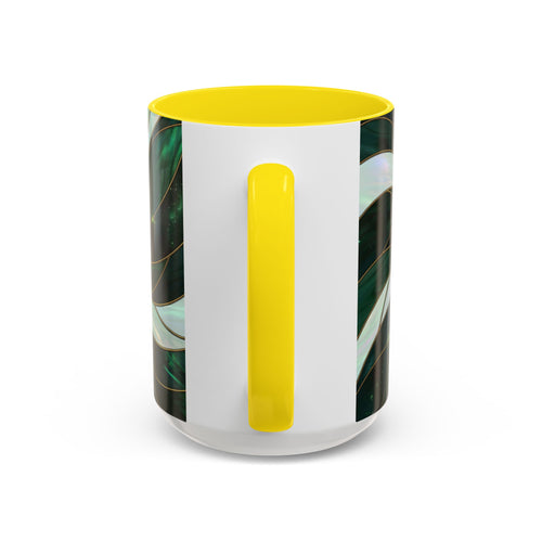 Jade Wolf Stained Glass Style Mug