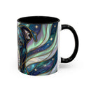 Aurora Glow Staffy Stained Glass Style Mug