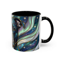 Aurora Glow Staffy Stained Glass Style Mug
