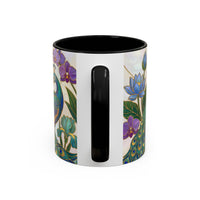 Garden Peacock Stained Glass Style Mug