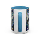 Sapphire Lion Stained Glass Style Mug