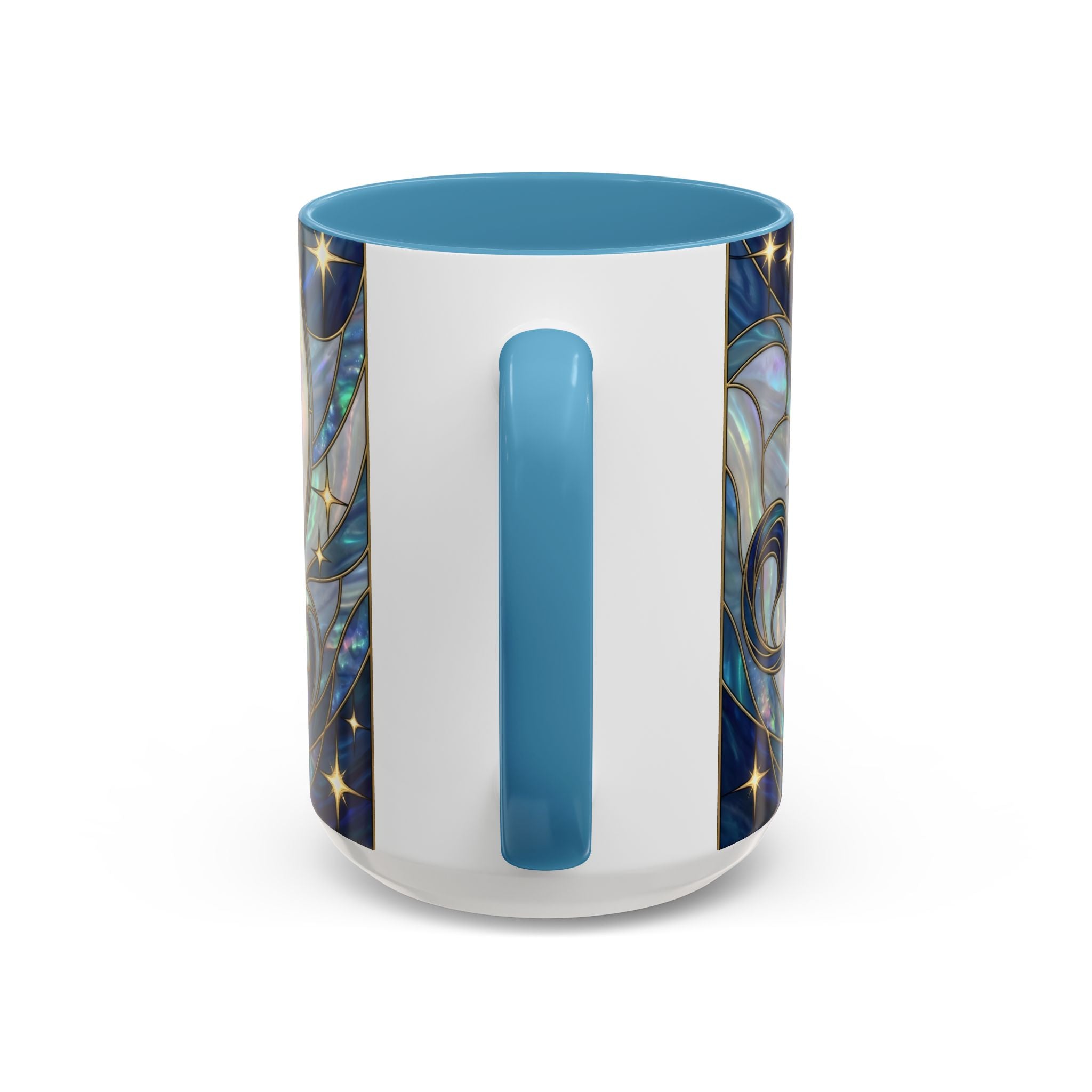 Sapphire Lion Stained Glass Style Mug