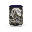 Midnight Wolf Stained Glass Style Mug