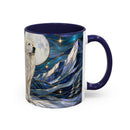 Mountain Guardian Great Pyrenees Stained Glass Style Mug