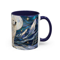 Mountain Guardian Great Pyrenees Stained Glass Style Mug
