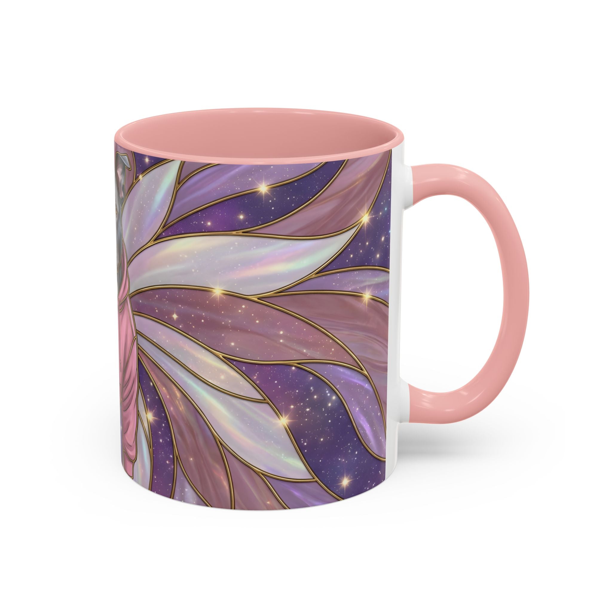 Rose Glow Staffordshire Bull Terrier Stained Glass Style Mug