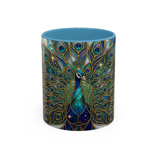 Peacock Stained Glass Style Mug