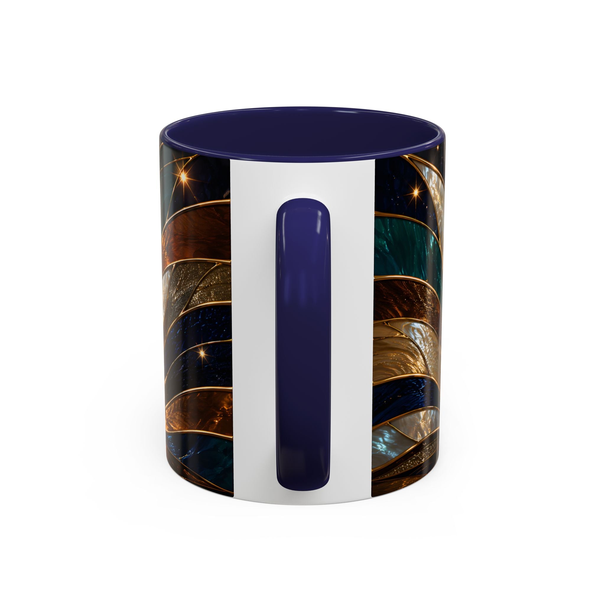 Warm Glow Rottweiler Stained Glass Style Mug