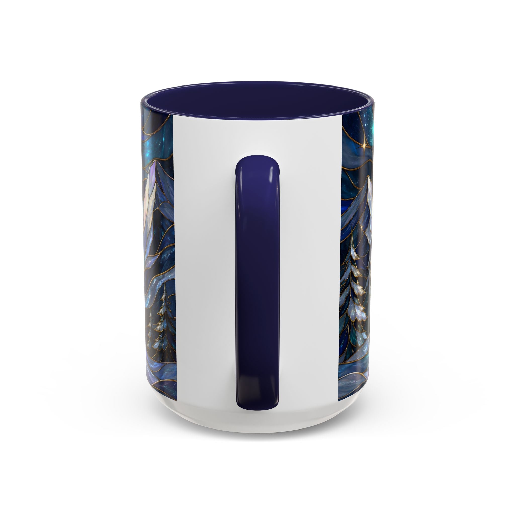 Mountain Guardian Great Pyrenees Stained Glass Style Mug