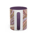 Pink Starlight Staffy Stained Glass Style Mug