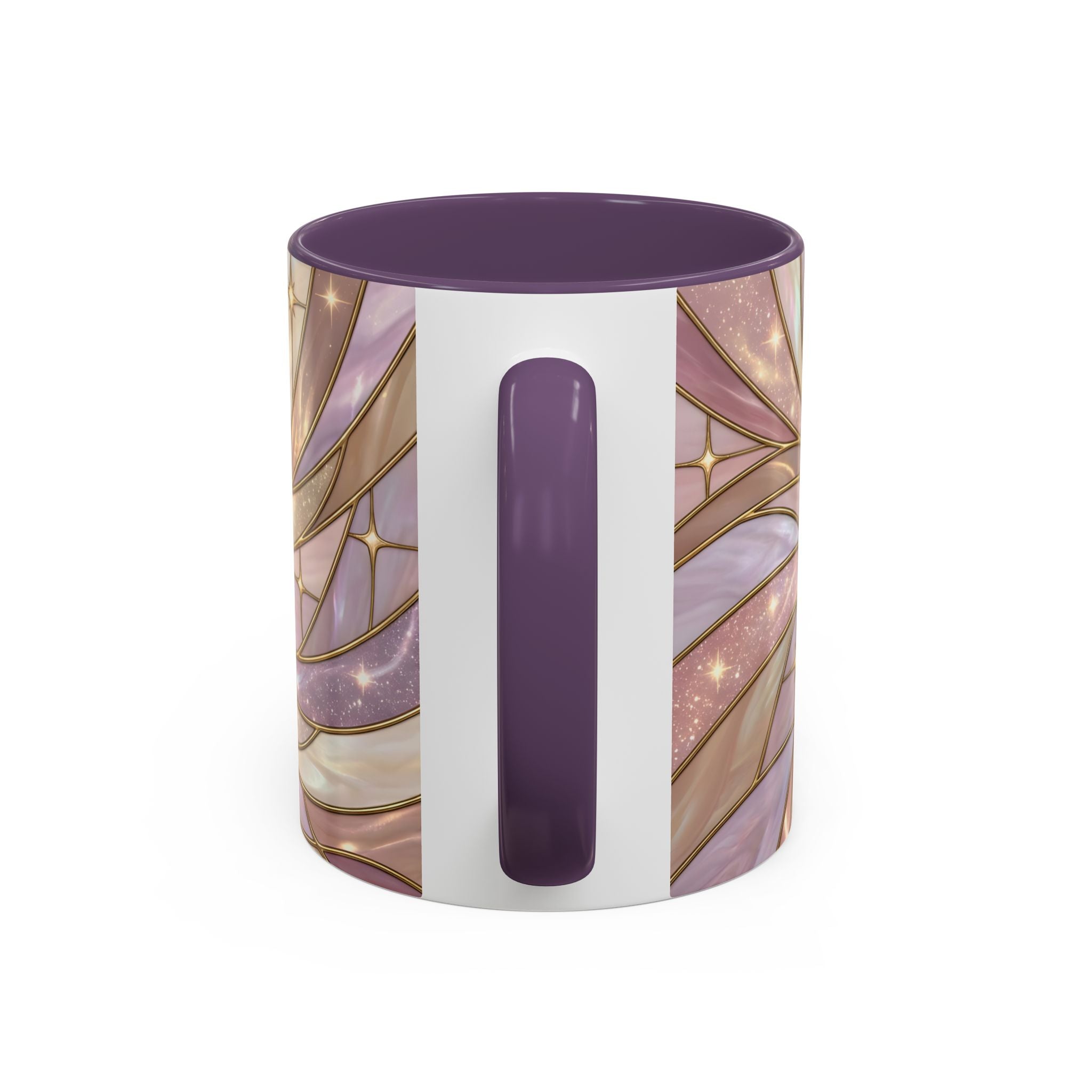 Pink Starlight Staffy Stained Glass Style Mug