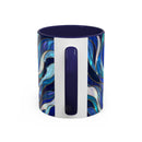 Cobalt Wolf Duo Stained Glass Style Mug