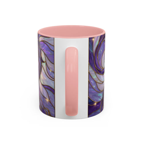 Purple Lion Stained Glass Style Mug