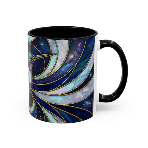 Sapphire Hummingbird Stained Glass Style Mug