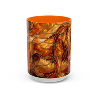 Wildfire Lion Stained Glass Mug