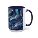 Aurora Howl Wolf Stained Glass Style Mug
