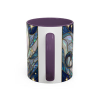 Sapphire Lion Stained Glass Style Mug