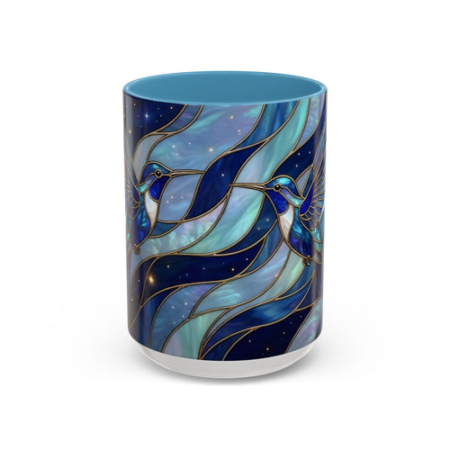 Midnight Hummingbird Stained Glass Style Mug