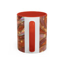 Warm Ember Staffy Stained Glass Style Mug