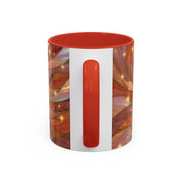Warm Ember Staffy Stained Glass Style Mug