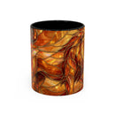 Wildfire Lion Stained Glass Mug