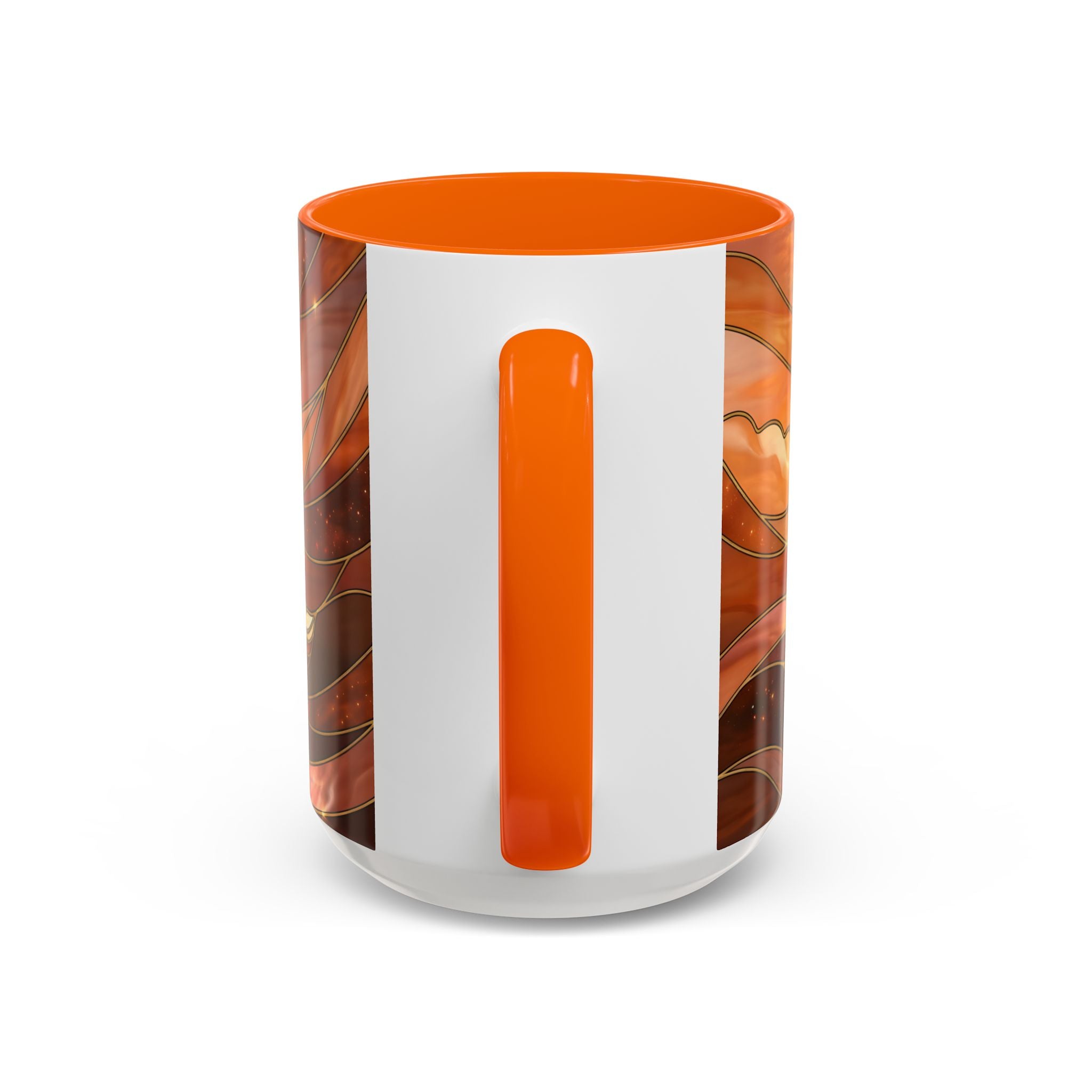 Amber Wolf Stained Glass Style Mug