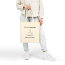 A Love Language Cotton Tote Bag