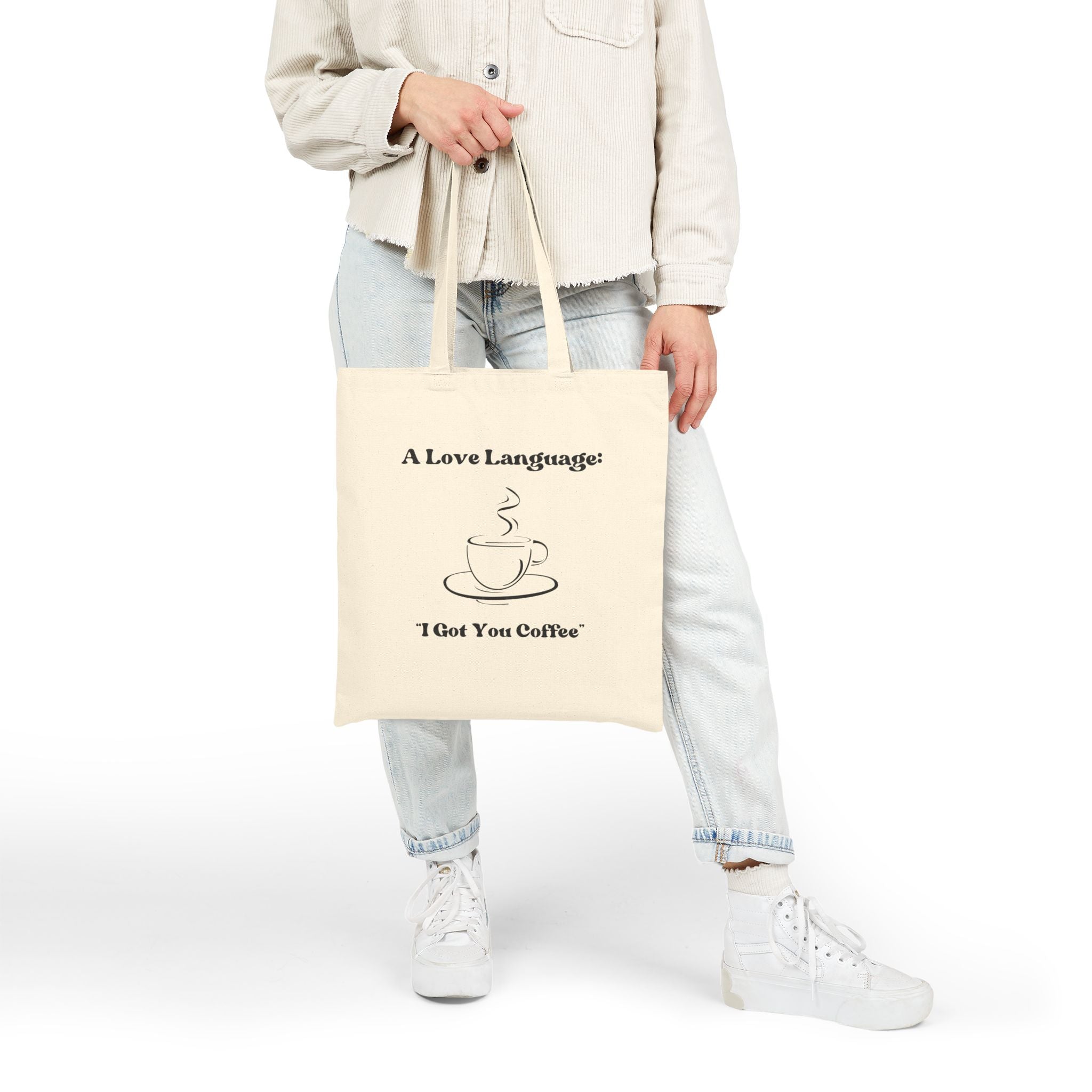 A Love Language Cotton Tote Bag