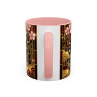 Sakura Tiger Stained Glass Style Mug