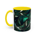 Teal Green Stained Glass Style Mug