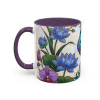 Blooming Peacock Stained Glass Style Mug